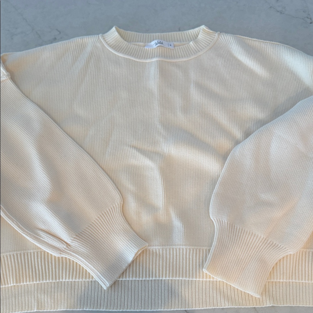 Talulah Cream Crew Neck Sweater - Picture 1 of 2